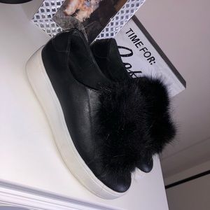 Steve Madden Black Platform Sneaker